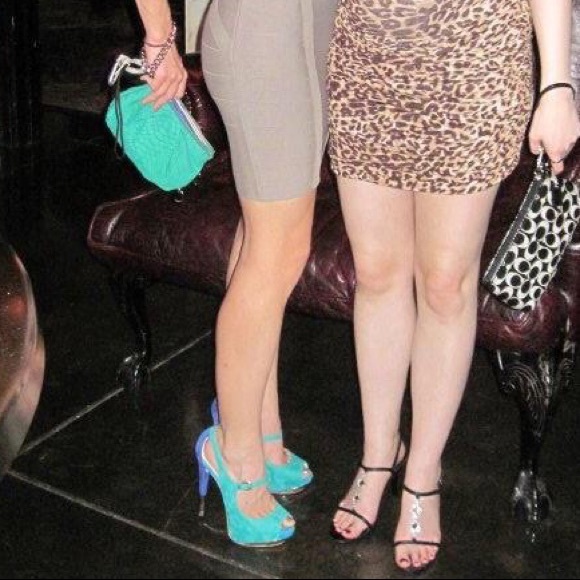 STUNNING suede pumps blue and green - Picture 7 of 7